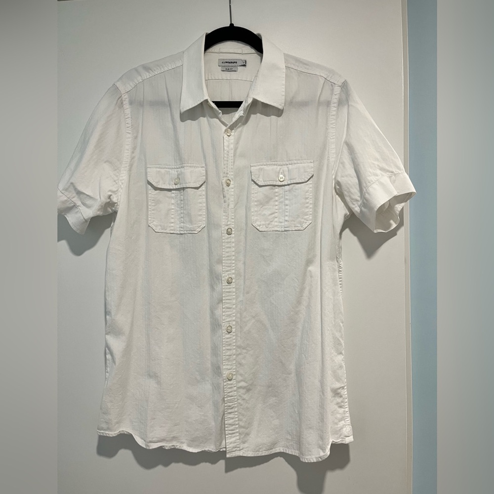 J Lindeberg white short sleeve shirt
